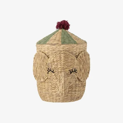 Made in Design Bobo Basket cane & fibres beige / Ø 35 x H 50 cm - Bloomingville