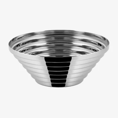 Made in Design Maya Basket metal silver / Giulio Confalonieri, 1977 - Ø 20 cm - Alessi