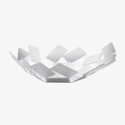 Made in Design La Stanza dello Scirocco Basket - Ø 24 cm x H 6 cm by Alessi White