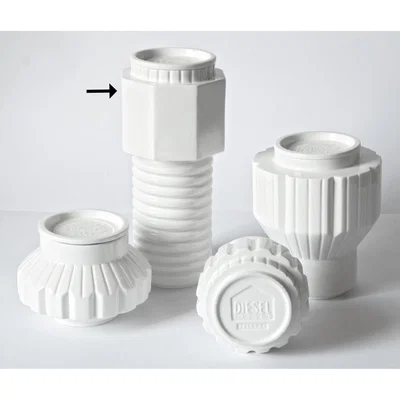 Made in Design Machine Collection Box - / Ø 13,8 x H 29,7 cm by Diesel living with Seletti White