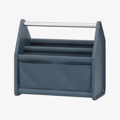 Made in Design Locker Box SMALL Basket textile blue / Desk organiser - Fabric / L 36.5 cm - Vitra
