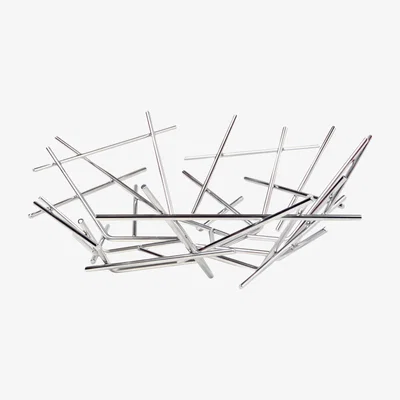 Made in Design Blow up Basket - Ø 32 x H 10  cm by Alessi Metal