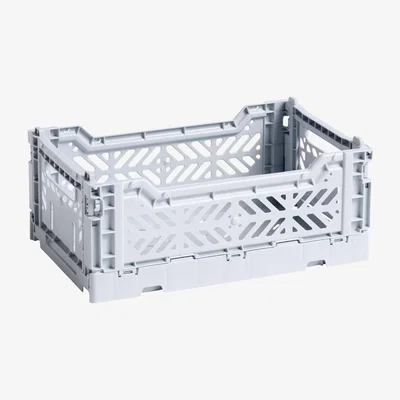 Made in Design Colour Crate Basket - Small 26 x 17 cm by Hay Blue/Grey