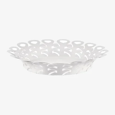 Made in Design Vimini Basket metal white Large / Ø 27 cm - Alessi