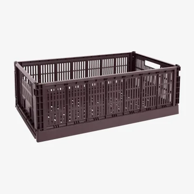 Made in Design Colour Crate Basket plastic material red X-Large / 42 x 68 cm - Hay