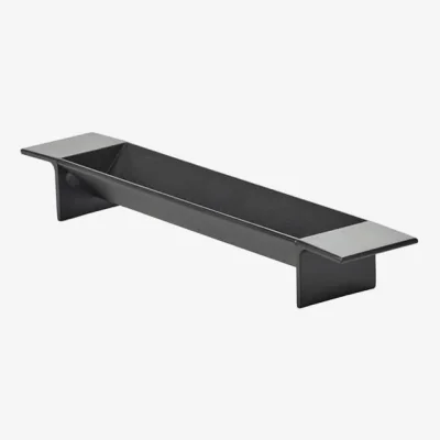 Made in Design L-Tray Small Tray metal black / La Fruit basket - L 39 cm - Serax