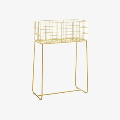Made in Design Deer Basket - / Flowerpot - L 50 x H 75 cm by Bloomingville Gold/Metal