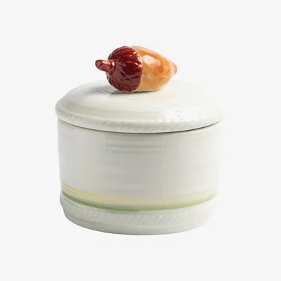 Made in Design Autumn Small Box - / Ø 14 x H 13.5 cm - Porcelain by & klevering White