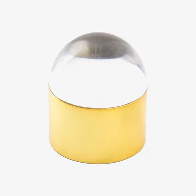 Made in Design Globo Box Box - Ø 10 x H 12 cm by Jonathan Adler Gold