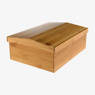 Made in Design Cabin Box - Bamboo - 32 x 24 cm by Alessi Natural wood