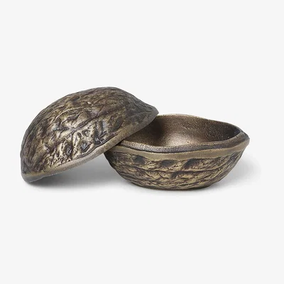 Made in Design Forest Nut Box - / 10 x 9 x H 7 cm - Metal by Ferm Living Gold/Metal