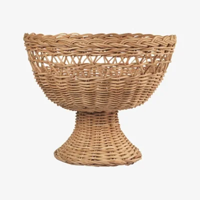 Made in Design Emmy Basket cane & fibres brown / Ø 26 x H 21 cm - BROSTE COPENHAGEN