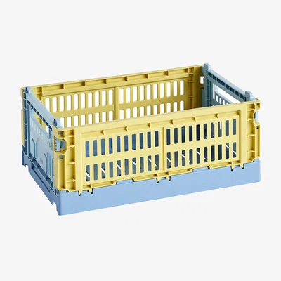 Made in Design Basket Colour Crate MIX plastic material Small / 17 x 26 cm - Recycled - Hay