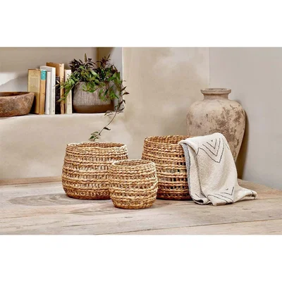 Nkuku Nkuku Naneli Water Hyacinth Basket | Storage & Baskets | Natural | Large