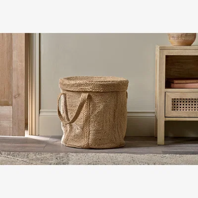 Nkuku Nkuku Pallu Braided Jute Laundry Basket | Storage & Hanging Accessories | Natural