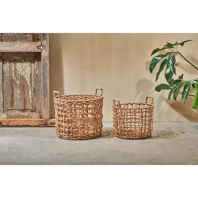 Nkuku Nkuku Kora Round Storage Basket | Storage & Baskets | Natural | Large