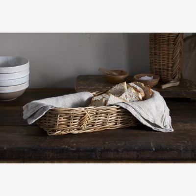 Nkuku nkuku Bersama Rattan Bread Basket | Serveware | Natural