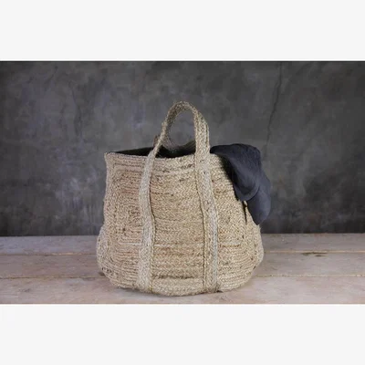 Nkuku Braided Hemp Storage Basket - NaturalNkukuSTORAGE & BASKETS