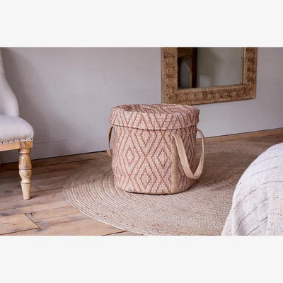 Nkuku nkuku Renu Jute Laundry Basket | Storage | Rust/Natural