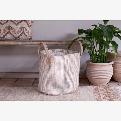 Nkuku nkuku Rohia Basket | Storage | Natural/Cream