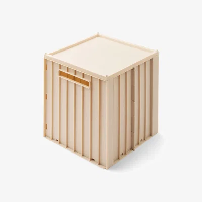 Nordic Nest Liewood Elijah storage box with lid 31x31 cm Sandy