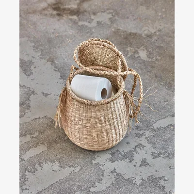 Nordic Nest House Doctor Isa storage basket Ø23 cm Nature