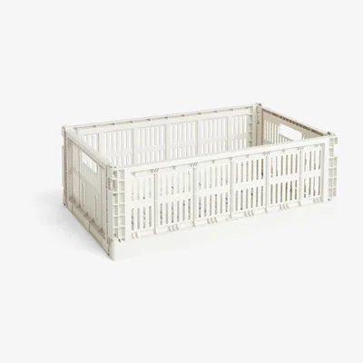 Nordic Nest HAY Colour Crate L 34.5x53 cm Off-white