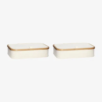 Nordic Nest Hübsch Storage box 2-pack Beige