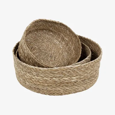 Nordic Nest Emil bread basket 3-pack nature (beige)