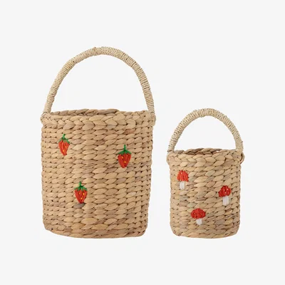 Nordic Nest Bloomingville Emilla storage box 2 pieces Strawberry-mushroom
