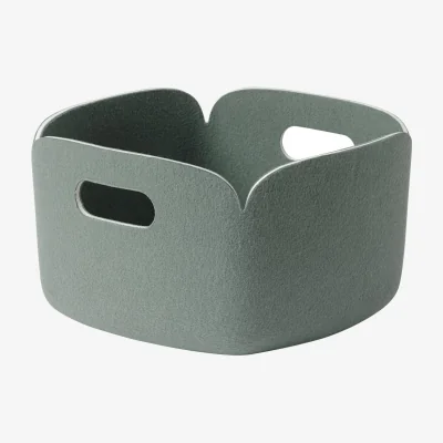 Nordic Nest Muuto Restore storage basket 28x28 cm Dusty green