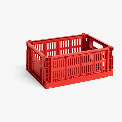 Nordic Nest HAY Colour Crate M 26.5x34.5 cm Red