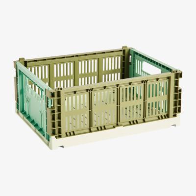 Nordic Nest HAY Colour Crate Mix M 26.5x34.5 cm Olive-dark mint