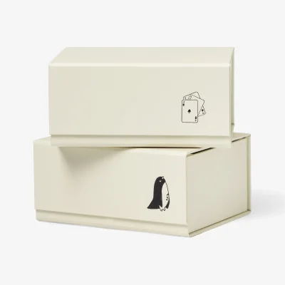 Nordic Nest TÔNN furniture Pac box storage box TÔNN x MAJASBOK Off-white 2-pack