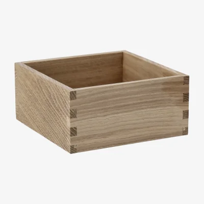 Nordic Nest Scandi Living Carve storage box 15 cm Oak