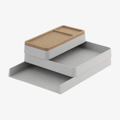 Nordic Nest Muuto Arrange Desktop Storage Grey configuration 1