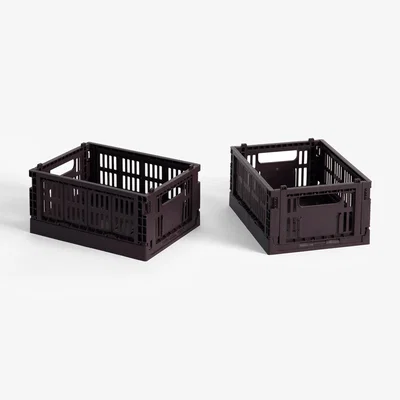 Nordic Nest HAY HAY Colour Crate Mini 2-pack 13x17 cm Bordeaux