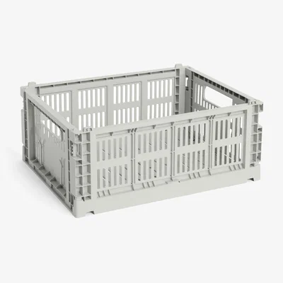 Nordic Nest HAY Colour Crate M 26.5x34.5 cm Grey