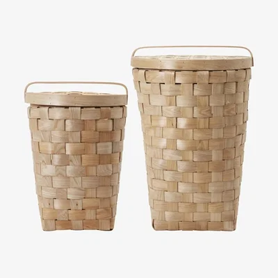 Nordic Nest Edition basket with lid set Nature