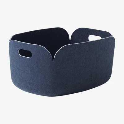 Nordic Nest Restore storage basket midnight blue