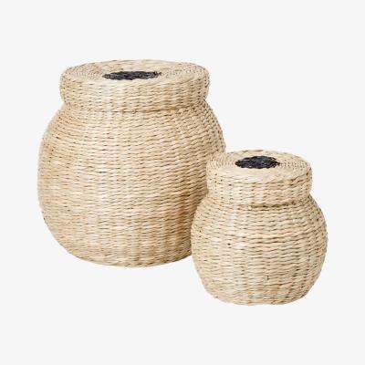 Nordic Nest Broste Copenhagen Carmen storage box 2 pieces Natural-black