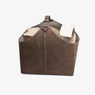 Nordic Nest Ørskov firewood holder suede brown