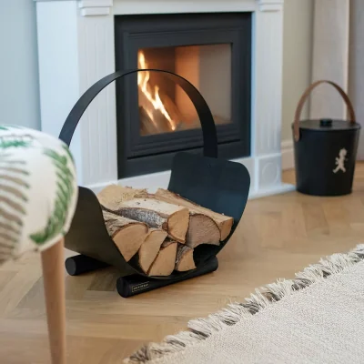 Nordic Nest Solstickan Design Solstickan log basket Black