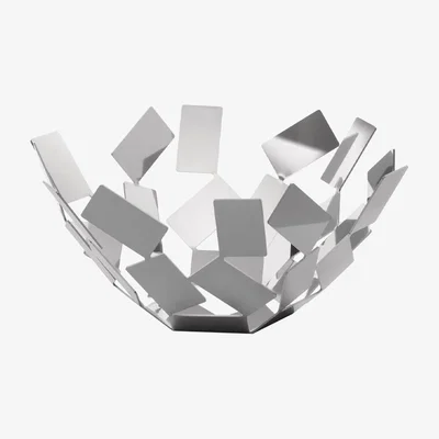 Nordic Nest Alessi La Stanza dello Scirocco basket Stainless steel large