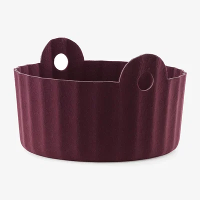 Nordic Nest Normann Copenhagen Colu Basket storage basket Ø44 cm Burgundy