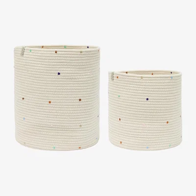 Nordic Nest OYOY Confetti storage baskets 2 pieces Multi