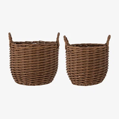 Nordic Nest Bloomingville Jayde storage basket 2 pieces Brown