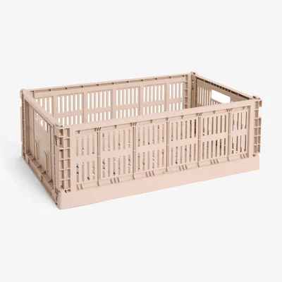 Nordic Nest HAY Colour Crate L 34.5x53 cm Powder