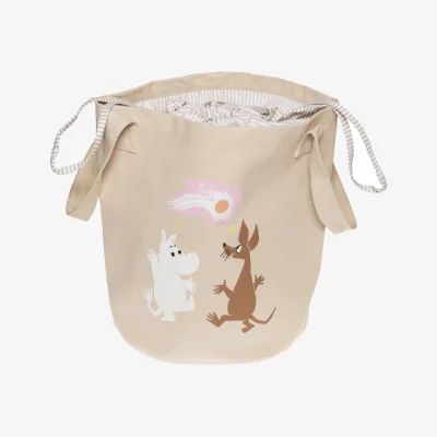 Nordic Nest Moomin Arabia Moomin storage basket Rymdäventyr GOTS 29 cm