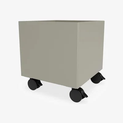 Nordic Nest Montana Montana Mini Play storage box with wheels Fennel